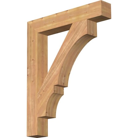 Ekena Millwork Balboa Block Smooth Bracket, Western Red Cedar, 5 1/2"W x 36"D x 44"H BKT06X36X44BOA05SWR